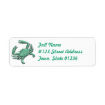 Cancer Crab Mailing Label labels