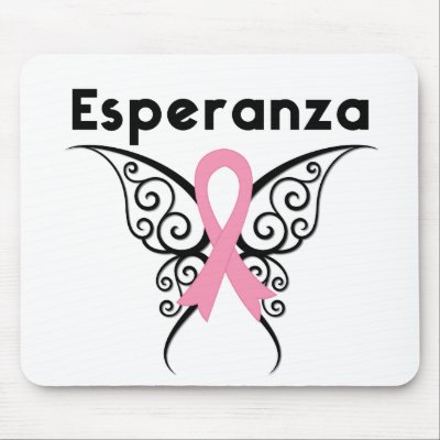 Cancer de Mama - Esperanza Mousepads by cancerapparel