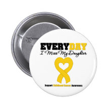 Cancer d'enfance chaque Mlle My Daughter du jour I Badge Avec Épingle