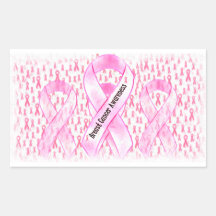 Cancer du sein Awareness-HOPE_ Autocollants En Rectangle