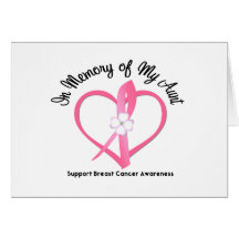 Cancer du sein dans la mémoire de ma tante carte