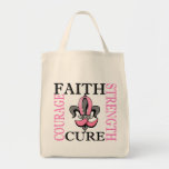 Cancer du sein de Fleur De Lis 3 Sac Fourre-tout