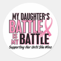 Cancer du sein ma BATAILLE TROP 1 fille Adhésif