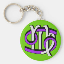 Cancer et Vierge PGy Porte-clefs