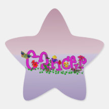 Cancer Flowers Stickers