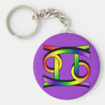 Cancer & Gemini GLBT Keychains