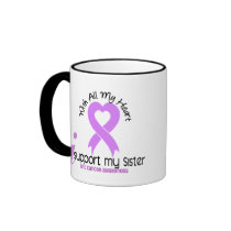 CANCER I Support My Sister Coffee Mugs