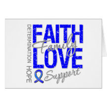 Cancer Inspiring Slogan Collage Colon Cancer Greeting Cards