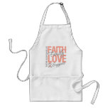 Cancer Inspiring Slogan Collage Uterine Cancer aprons