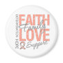 Cancer Inspiring Slogan Collage Uterine Cancer