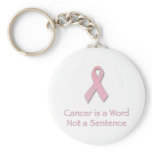Cancer is a Word, not a Sentence. Keychain