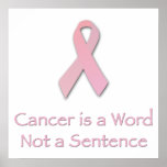 Cancer is a Word, not a Sentence. Posters