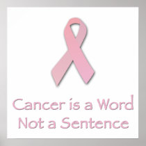 Cancer is a Word, not a Sentence. Posters