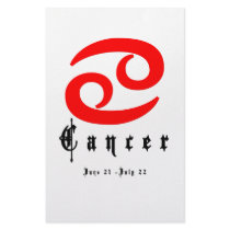 Cancer, June 21 - July 22 Personalized Stationery