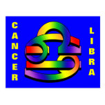 Cancer & Libra GLBT Postcard