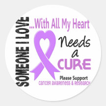 Cancer Needs A Cure 3 Round Sticker