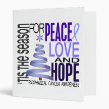 Cancer oesophagien de Noël d'espoir d'amour de pai