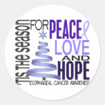 Cancer oesophagien de Noël d'espoir d'amour de pai Adhésifs