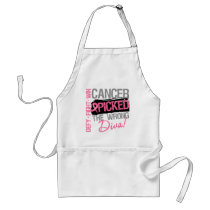 Cancer Picked The Wrong Diva - Breast Cancer Apron