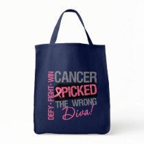 Cancer Picked The Wrong Diva - Breast Cancer Bags
