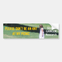 Cancer Research Bumper Sticker