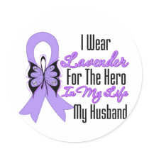 Cancer Ribbon Hero in My Life My Husband