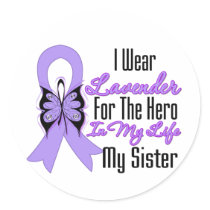 Cancer Ribbon Hero in My Life My Sister