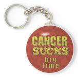 CANCER SUCKS BIG TIME KEYCHAIN