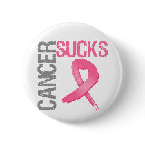 Cancer Sucks - Breast Cancer Buttons