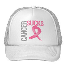 Cancer Sucks - Breast Cancer Mesh Hat