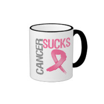 Cancer Sucks - Breast Cancer Mugs