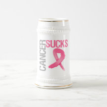 Cancer Sucks - Breast Cancer Mugs
