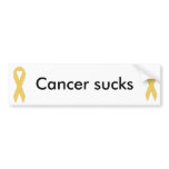 Cancer sucks bumper stickers