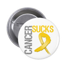 Cancer Sucks - Childhood Cancer Button