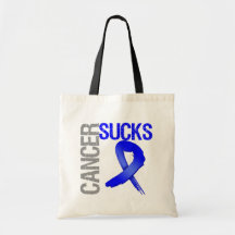 Cancer Sucks - Colon Cancer Canvas Bag