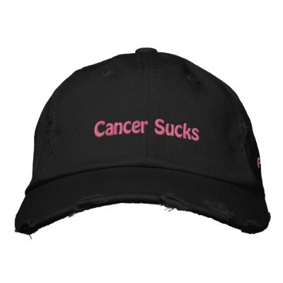 Cancer Sucks Embroidered Hat by daryl51575