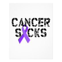 Cancer Sucks - Hodgkin's Lymphoma Cancer Ribbon Custom Letterhead