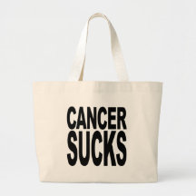Cancer Sucks Tote Bags