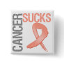 Cancer Sucks - Uterine Cancer Pinback Button