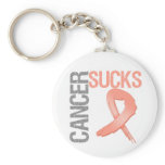 Cancer Sucks - Uterine Cancer keychains
