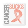 Cancer Sucks - Uterine Cancer Refrigerator Magnets
