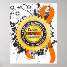 Cancer Survivor 23 Kidney Cancer Print