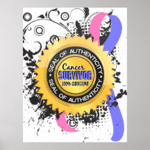 Cancer Survivor 23 Male Breast Cancer Print