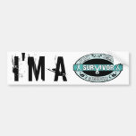 Cancer Survivor Teal Bumper Stickers