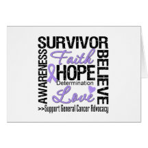 Cancer Survivors Motto Greeting Card