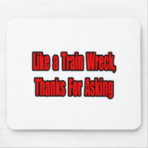 Cancer Train Wreck Mouse Pads