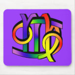 Cancer & Virgo GLBT Mouse Mats