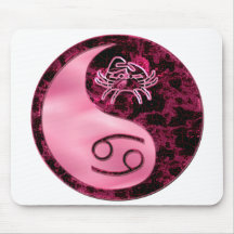 Cancer Yin Yang Mouse Pads