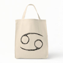 Cancer. Zodiac Astrology Sign. Canvas Bag