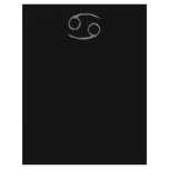 Cancer. Zodiac Astrology Sign. Black. Full Colour Flyer